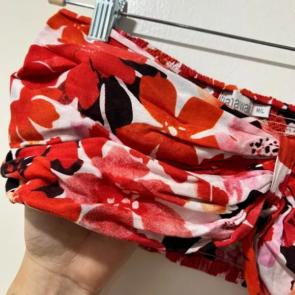 🌸 Tiare Hawaii Floral Capri Maxi Skirt - M/L
