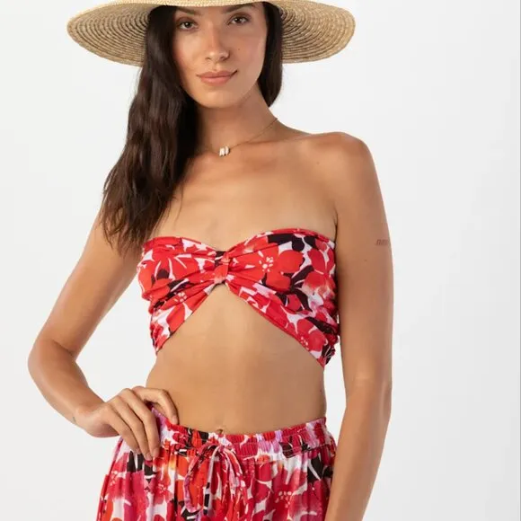 🌸 Tiare Hawaii Floral Capri Maxi Skirt - M/L
