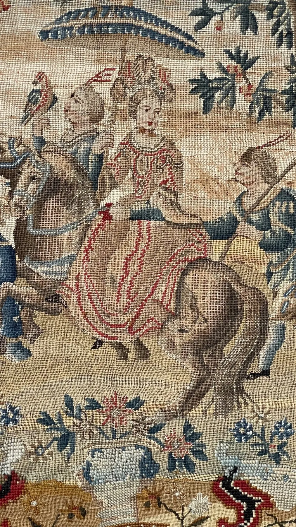 18TH CENTURY FRENCH NEEDLEWORK