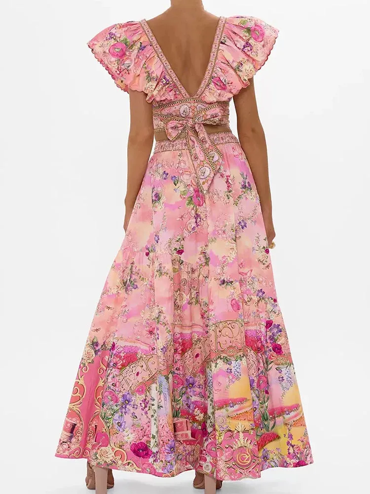 2-piece Printed Dress