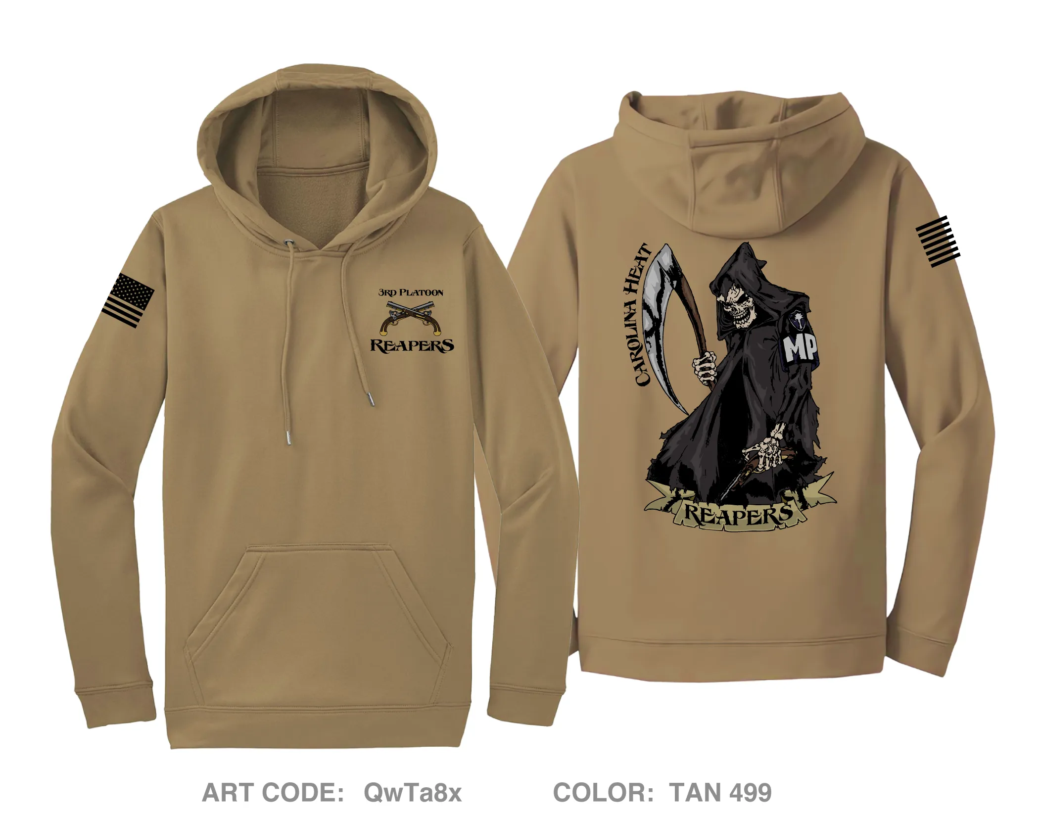 3rd Platoon (Reapers) Hi-Tech Performance Hoodie - QwTa8x