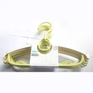 5 PCS Extendable Plastic Clothes Hangers (Green)