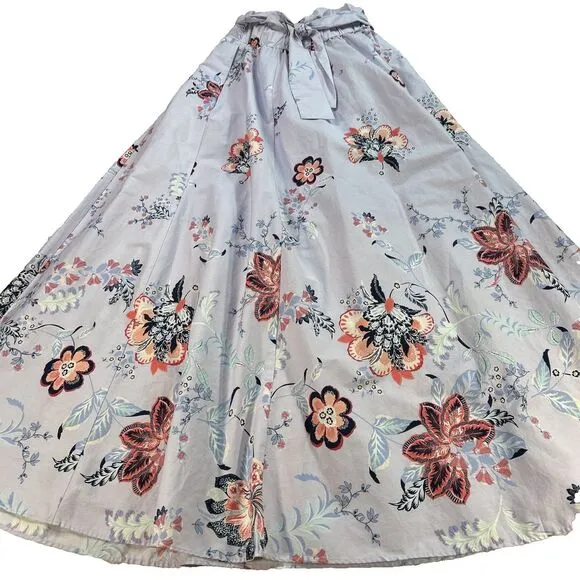 7Th Avenue Maxi Skirt Women XS Multicolor Hawaiian Tropical Vacation Resort