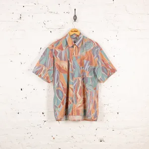90's Pattern Shirt - Orange - L
