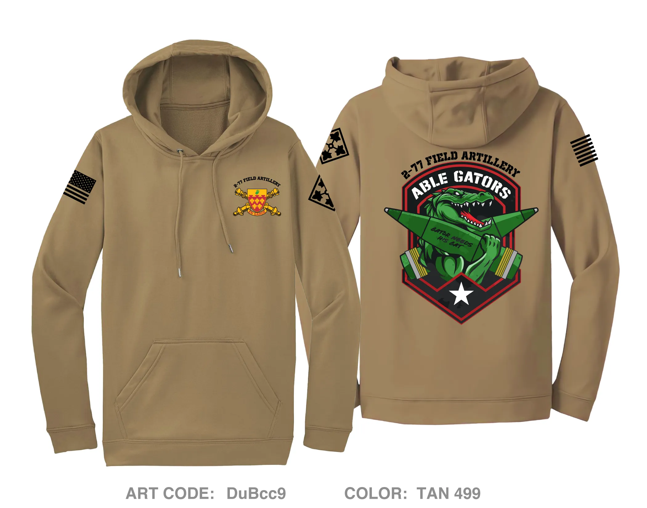 A BTRY 2-77 FA Hi-Tech Performance Hoodie - DuBcc9