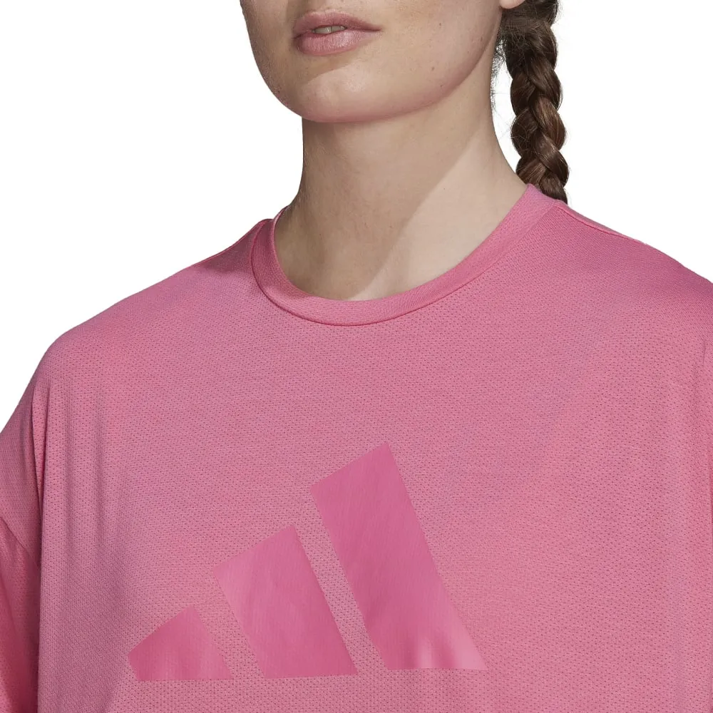 Adidas Womens Train Icons 3 Bar Logo 2.0 Tee