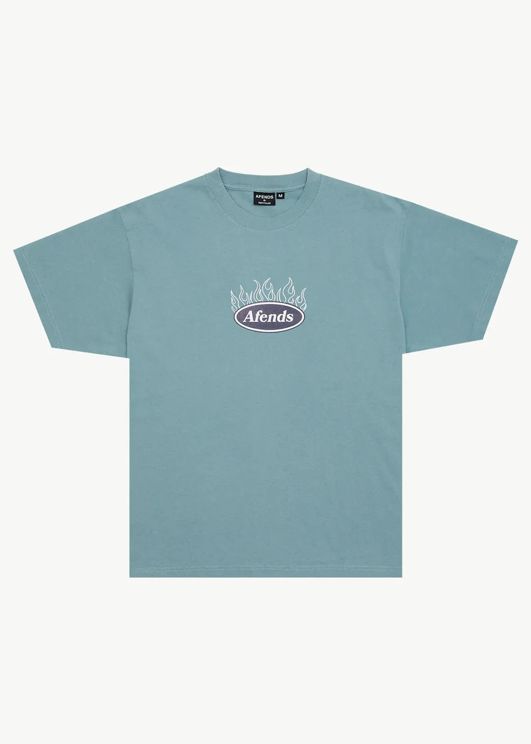 Afends Fast Forward Heavy Weight Boxy Fit Tee - Ocean Spray