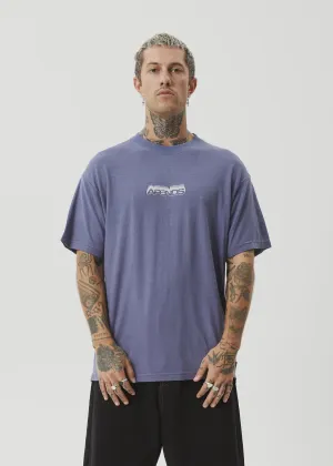 Afends Repeat Me Hemp Boxy Fit Tee - Marlin