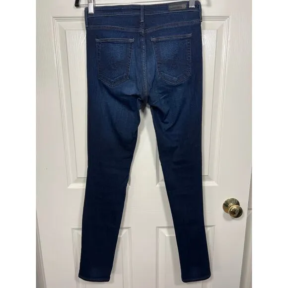 AG Adriano Goldschmied Prima Mid Rise Cigarette Leg Jean Dark Blue Women's 27