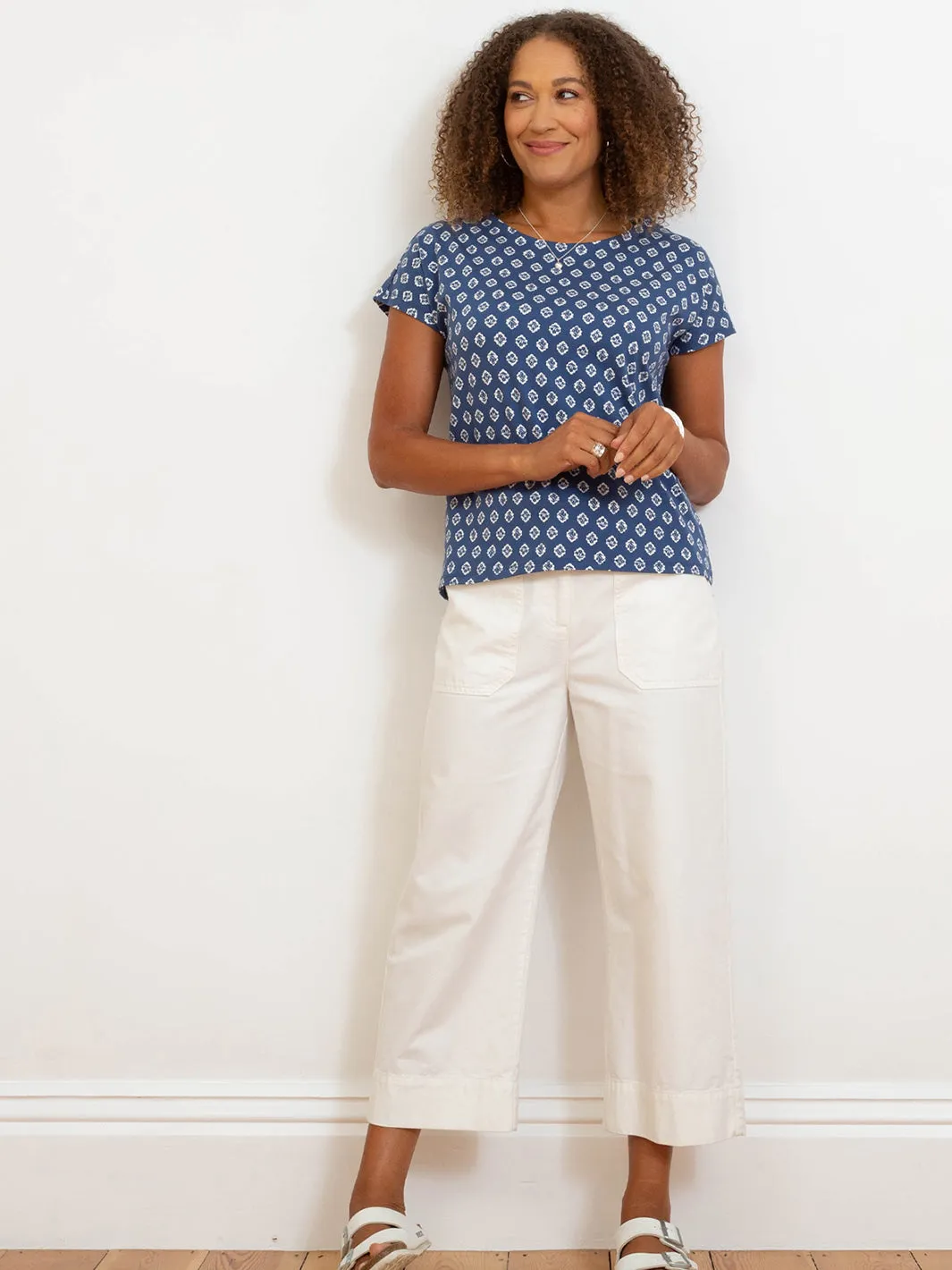 Alum jersey top fleur