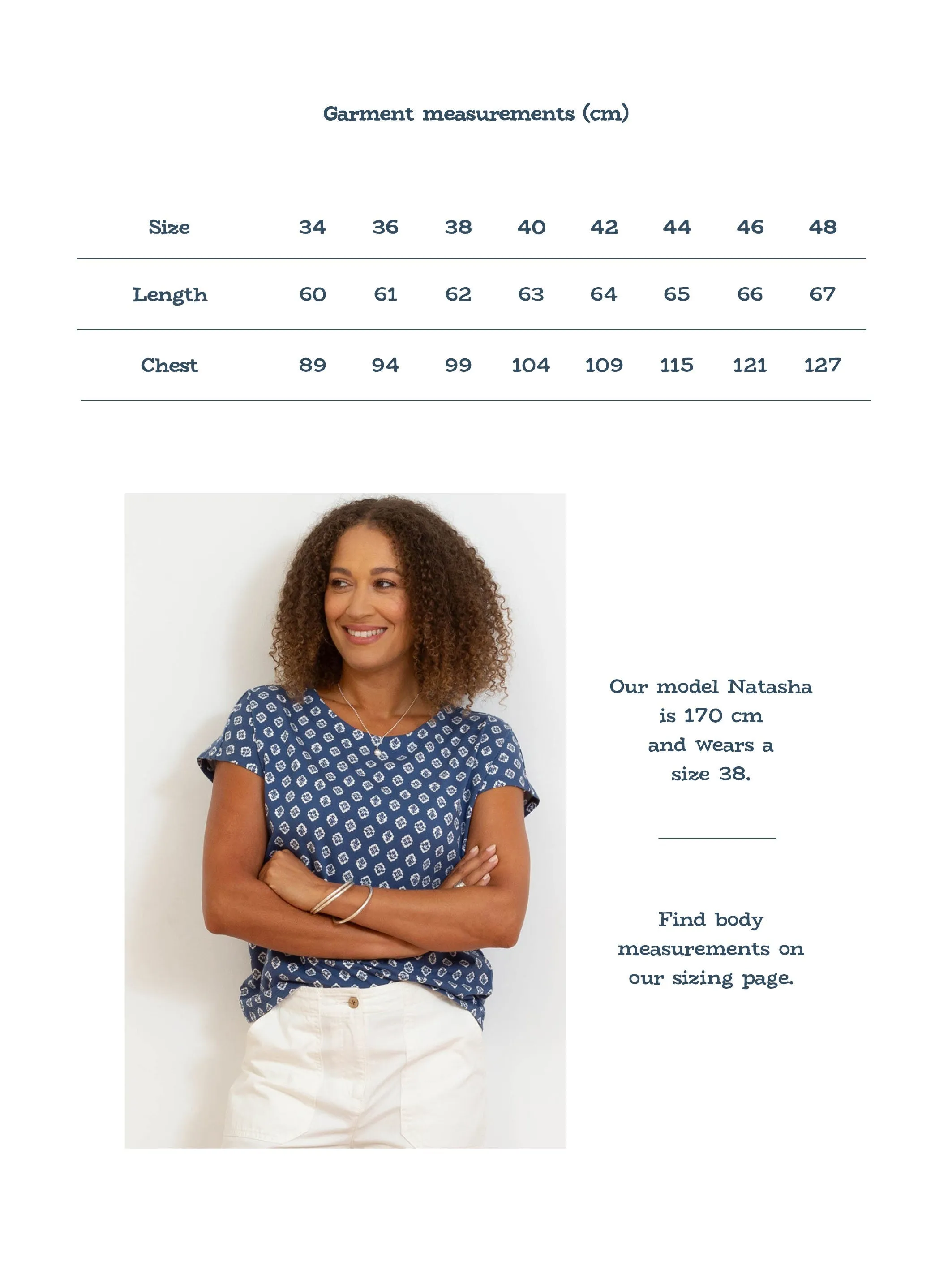 Alum jersey top fleur
