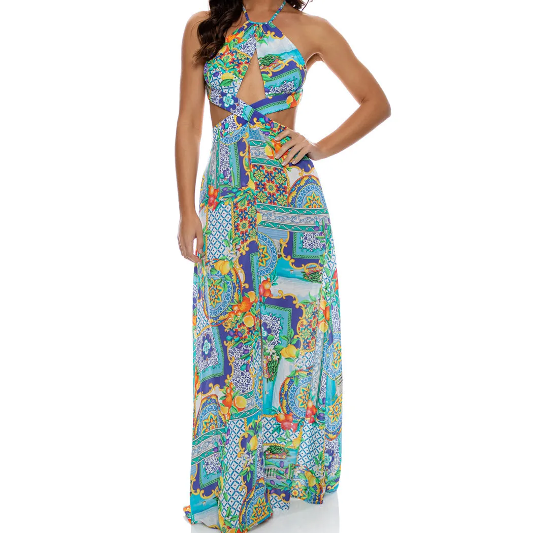 AMALFI - Halter Cut Out Dress