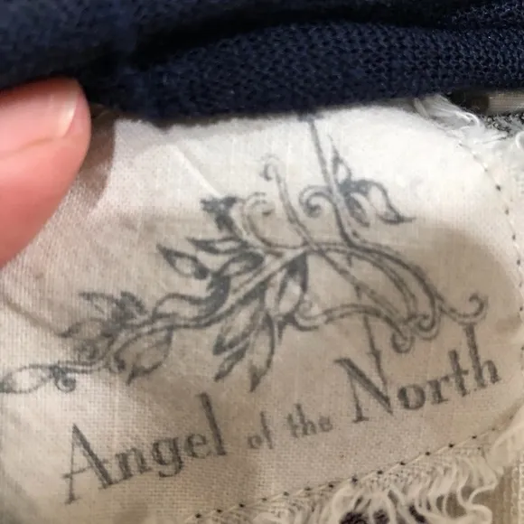 Anthropologie AOTN Air Born Navy Linen Cardi M