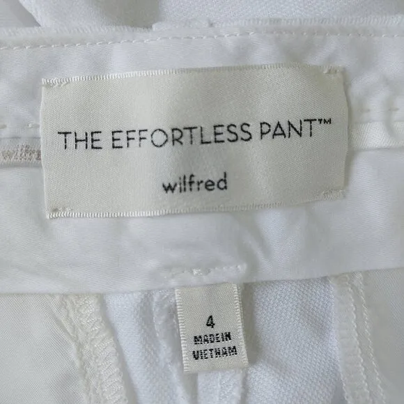 Aritzia Wilfred The Effortless Short Linen Long High Rise Front Pleats Loose Fit