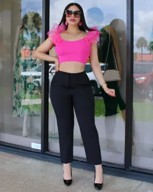 Aside From The Rest High Waist Pants Black