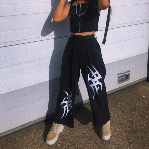 “ASYMMETRIC PRINTING” PANTS W041901