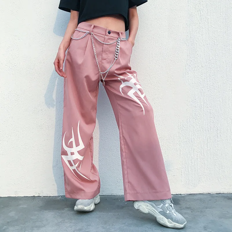 “ASYMMETRIC PRINTING” PANTS W041901