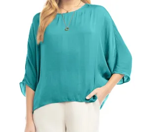 Aubrey Dolman Blouse in Aruba