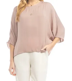 Aubrey Dolman Blouse in Mauve
