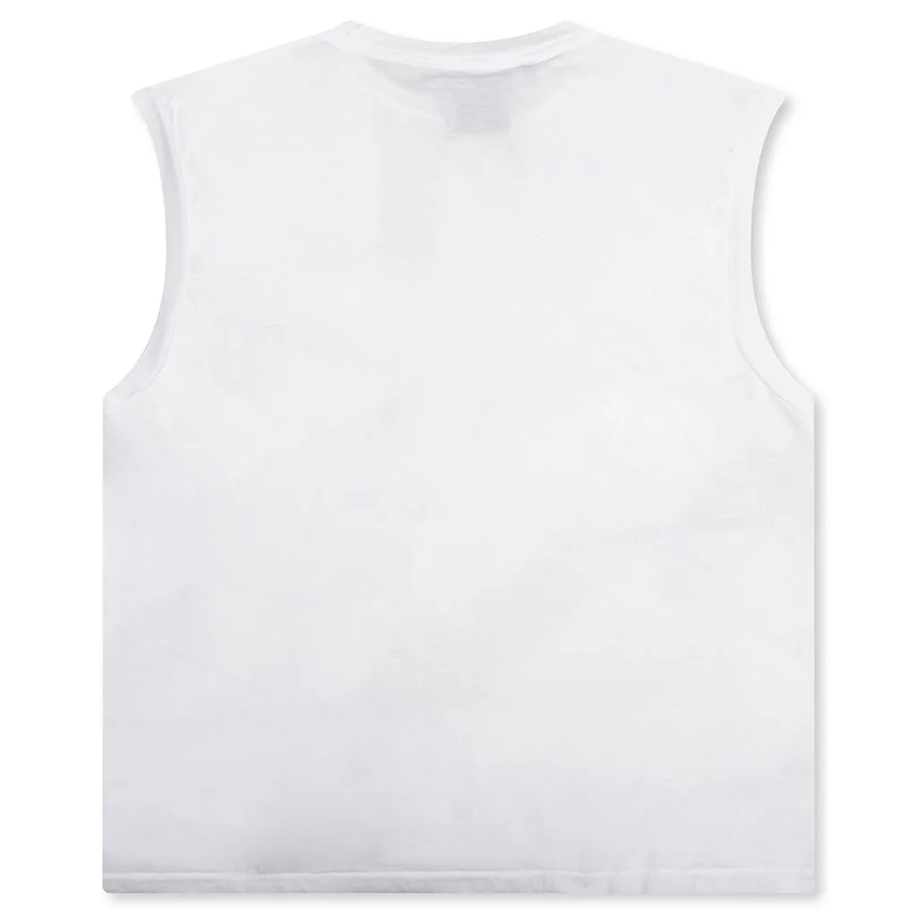 Augi Sleeveless Tee - White