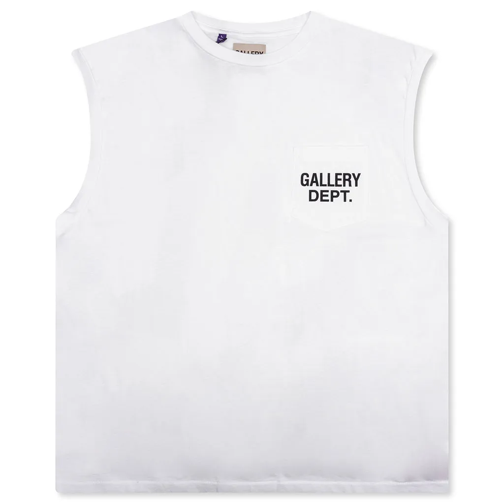 Augi Sleeveless Tee - White