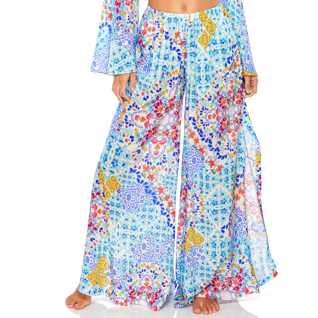 AY QUE CUTE! - Open Sides Wide Leg Pant