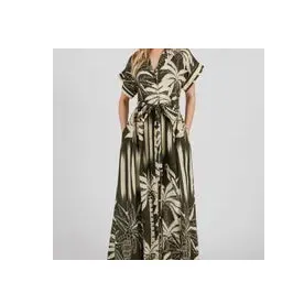 Bali Palm Maxi Dress
