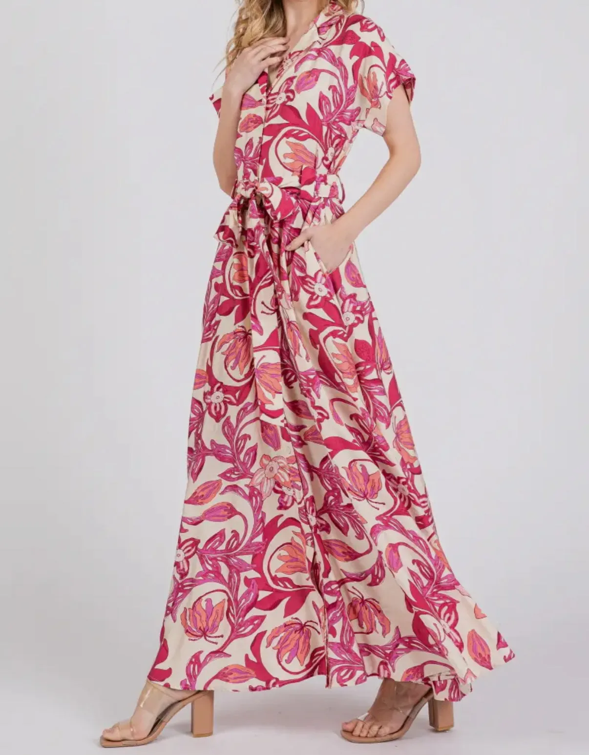 Bali Palm Maxi Dress
