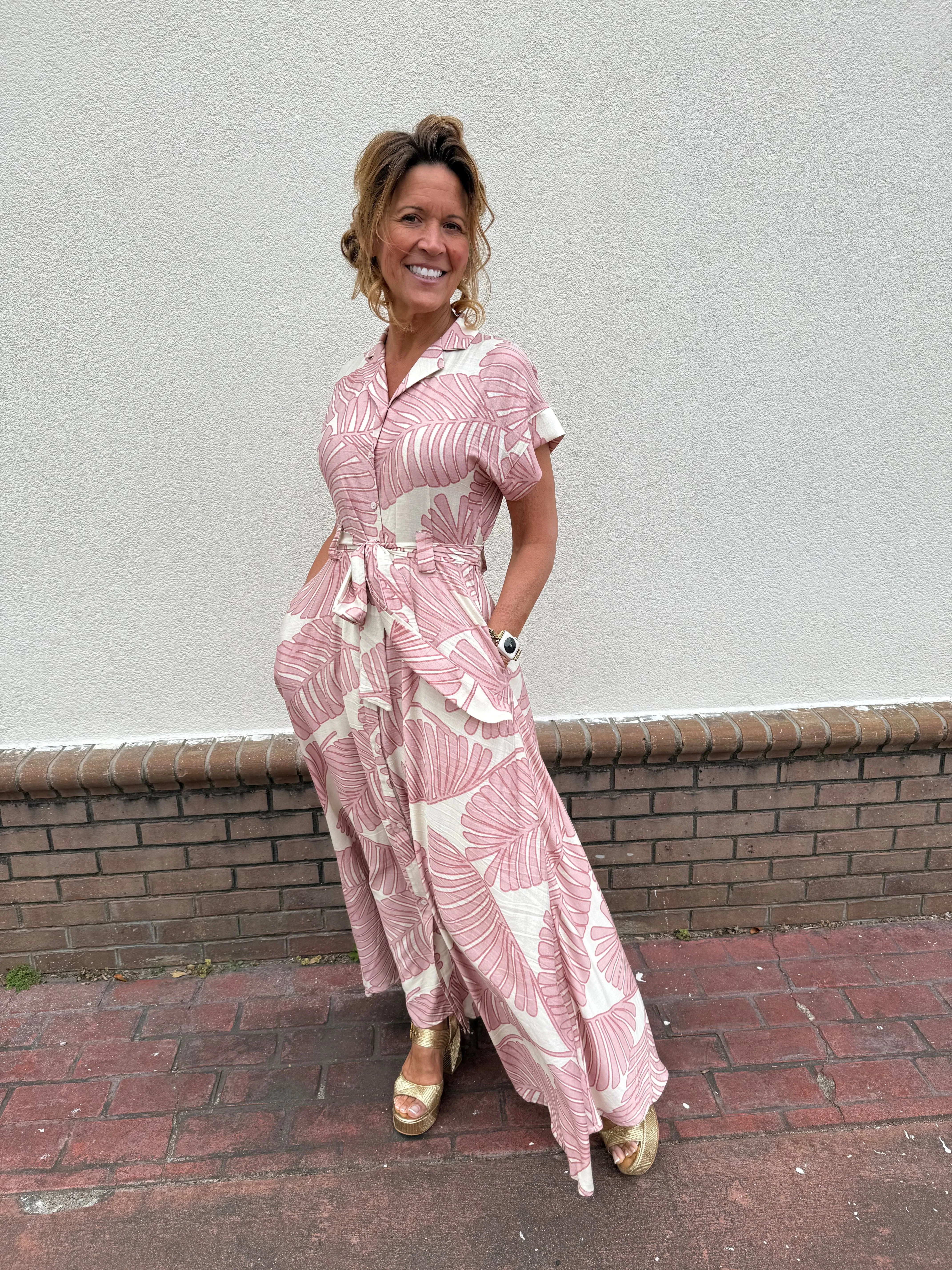Bali Palm Maxi Dress