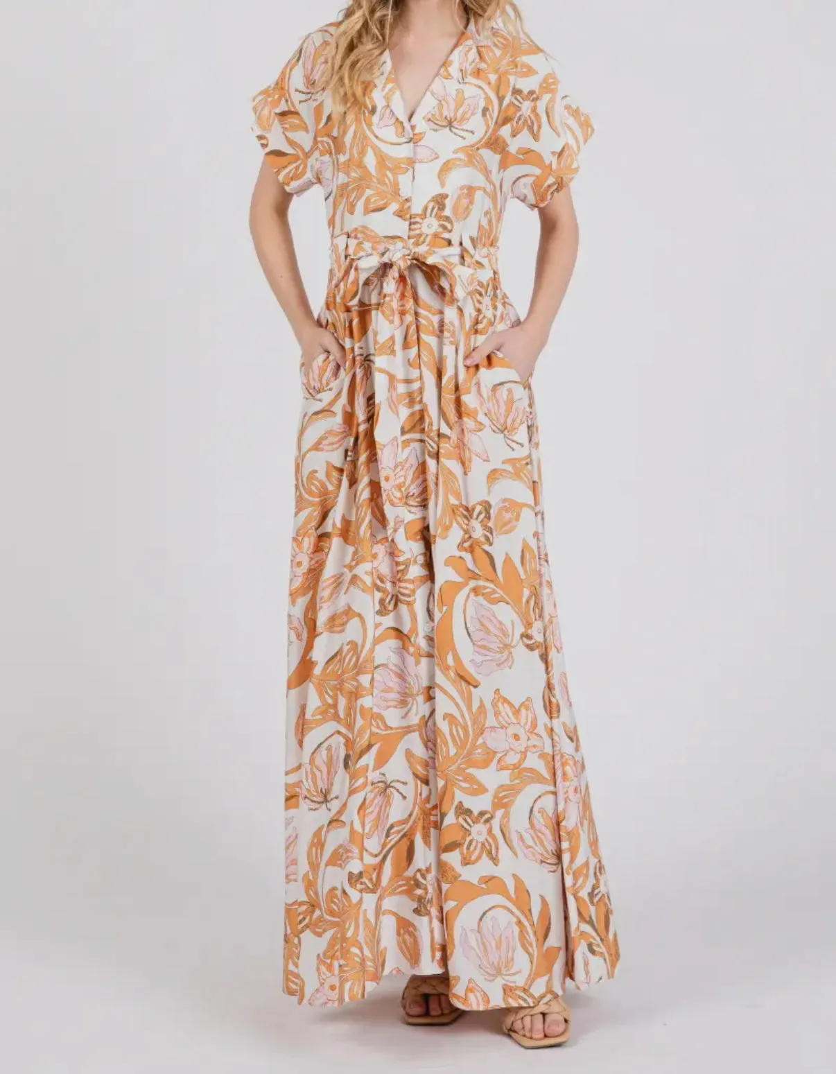Bali Palm Maxi Dress