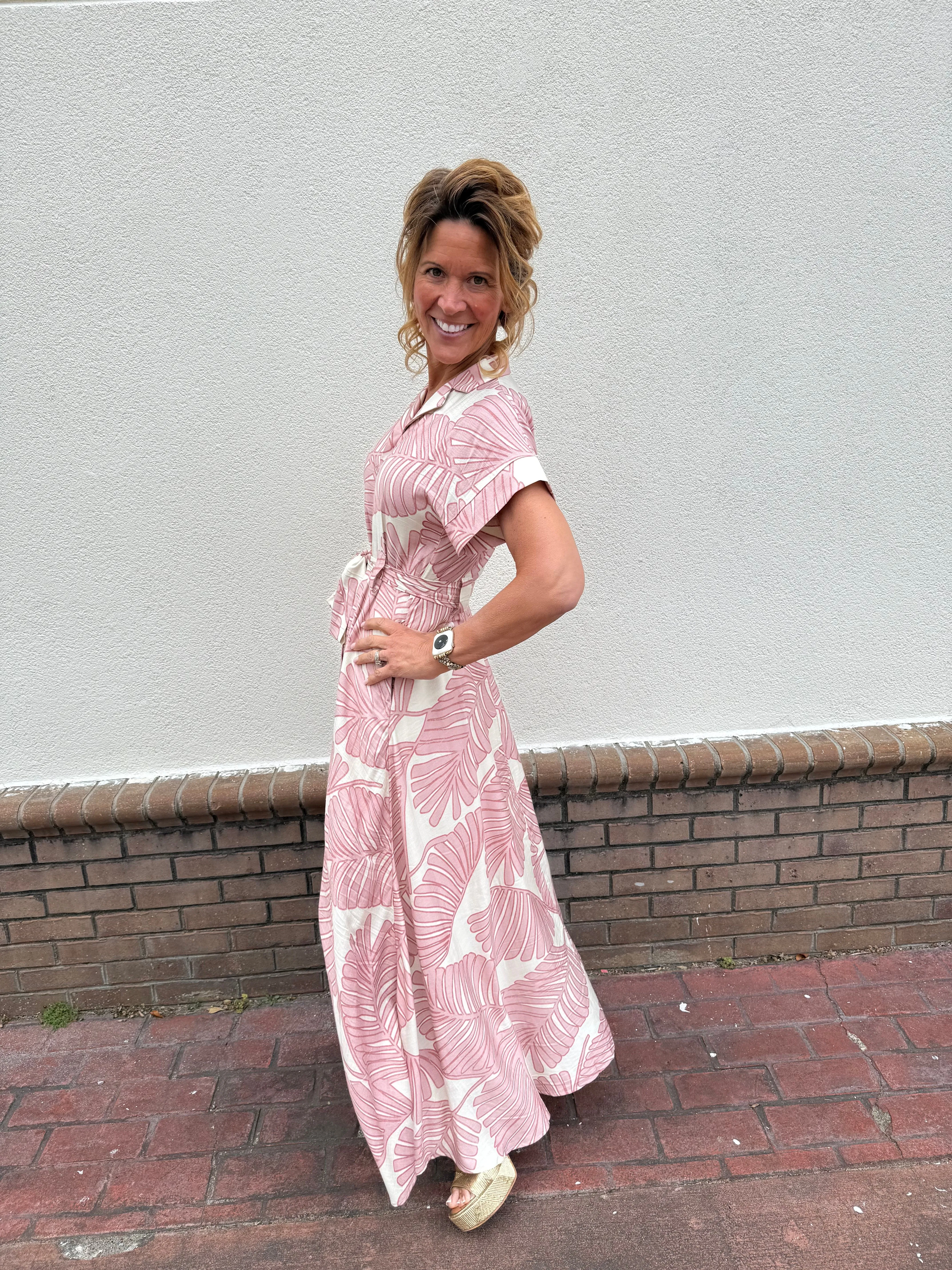 Bali Palm Maxi Dress