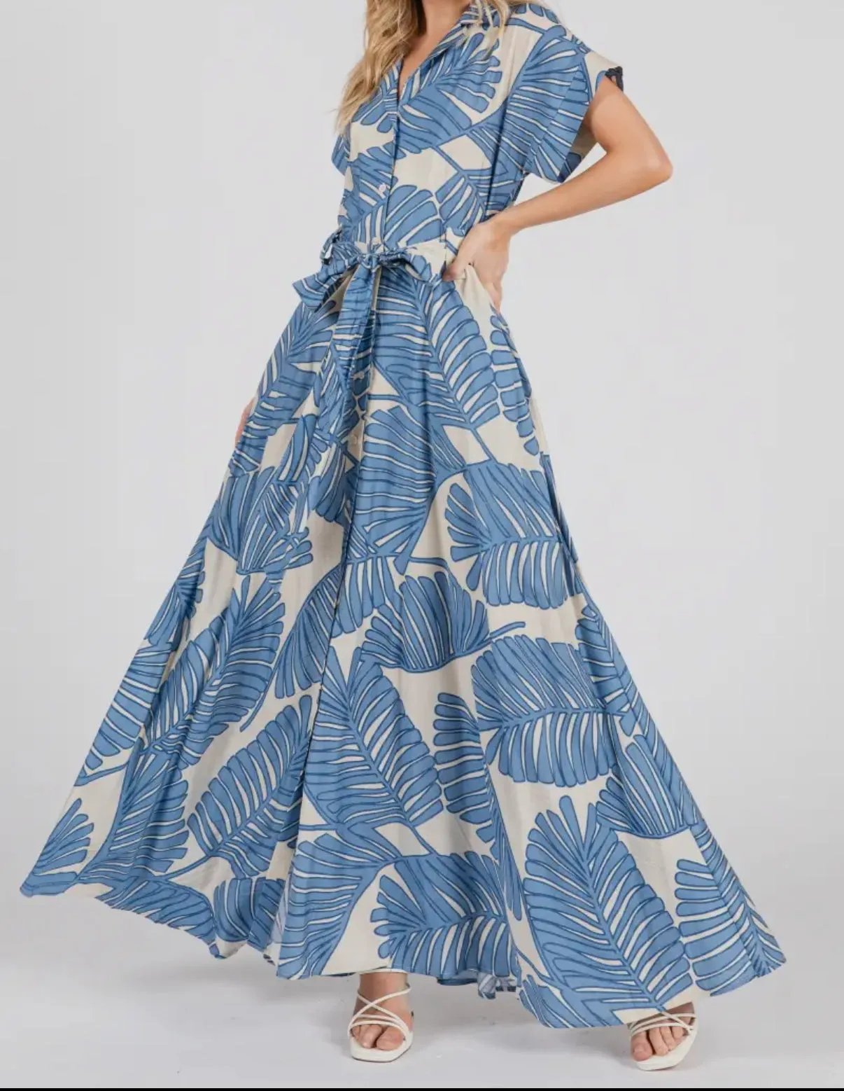 Bali Palm Maxi Dress