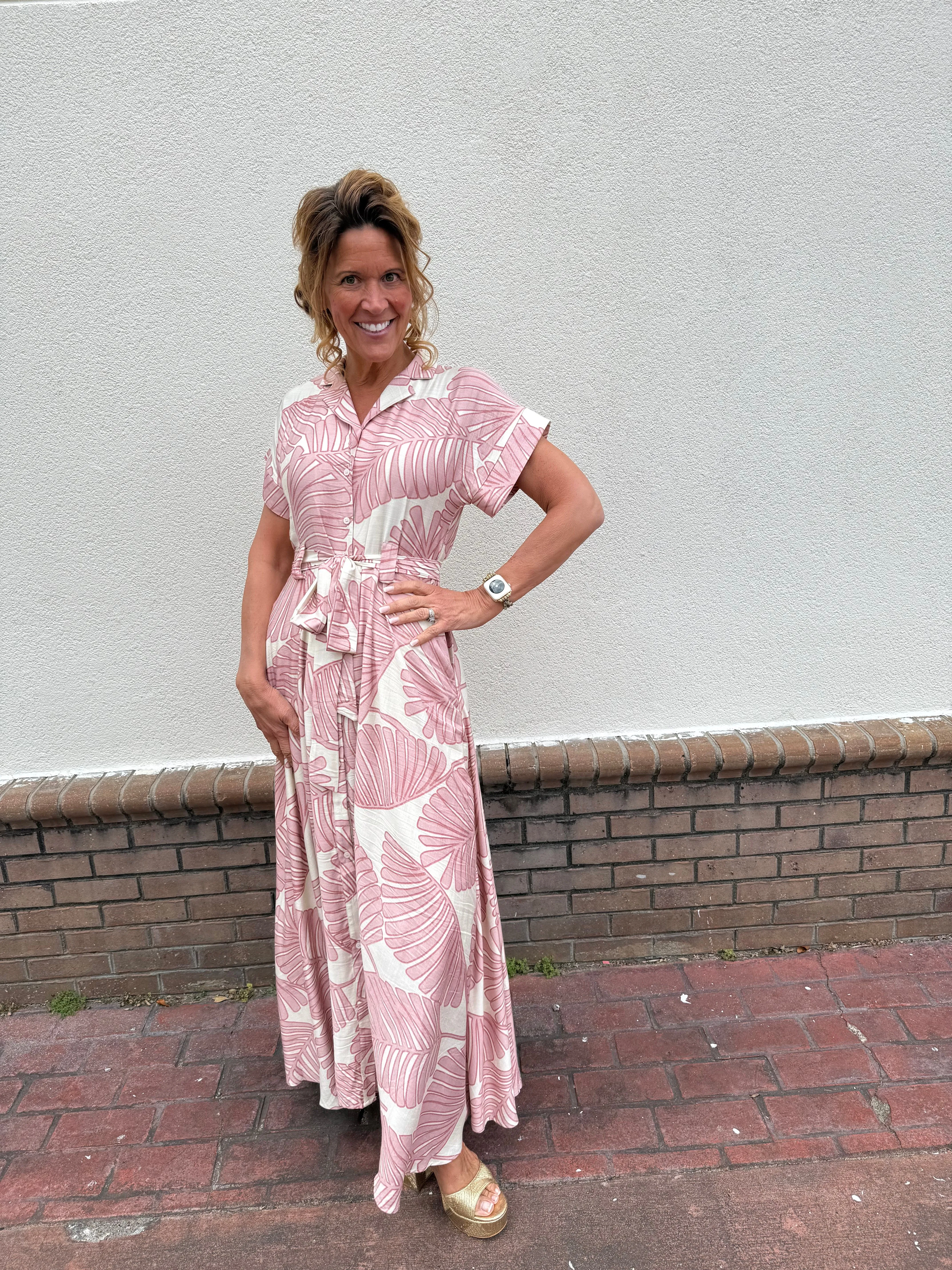 Bali Palm Maxi Dress