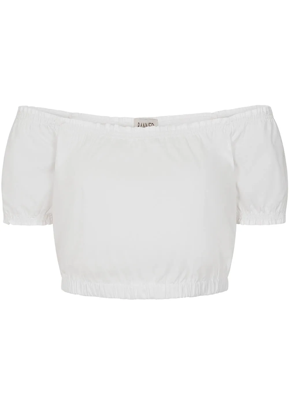 Banned Ramona Crop Top White