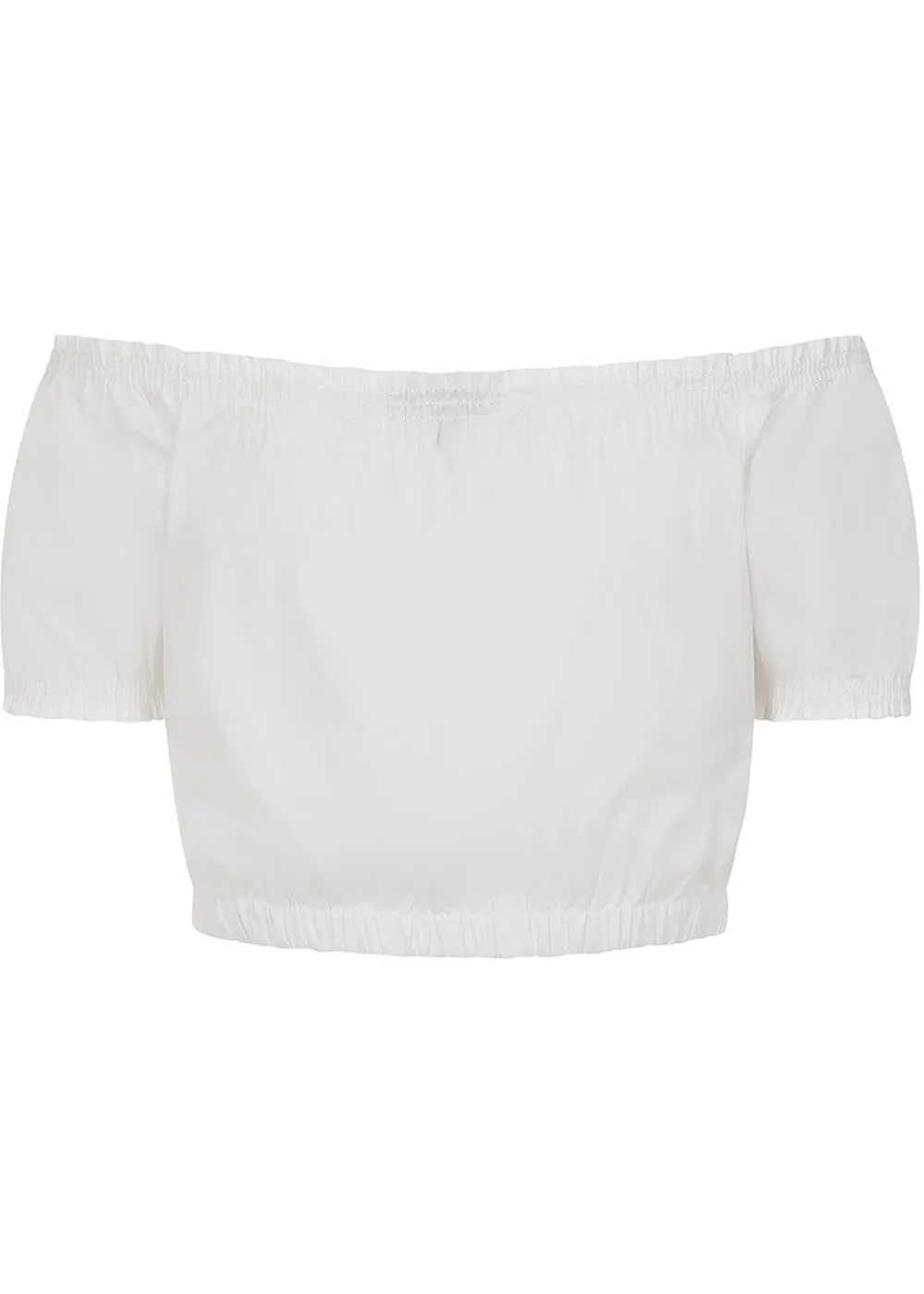 Banned Ramona Crop Top White