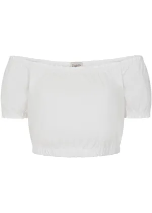Banned Ramona Crop Top White
