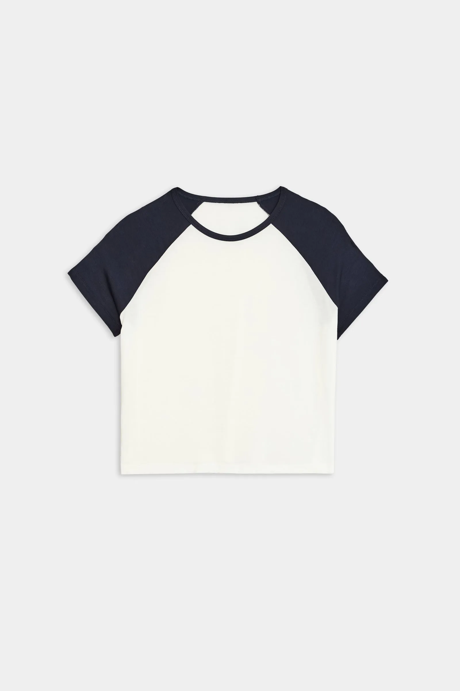 Baseball Jersey Tee - White/Indigo