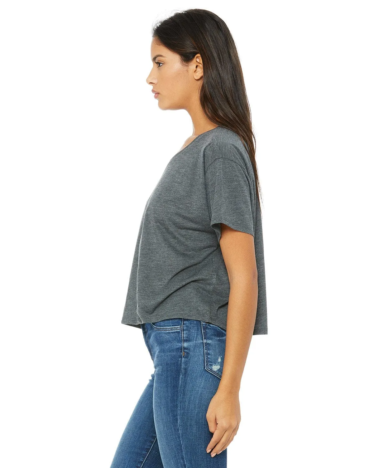 Bella Canvas Ladies Boxy T-Shirt | Drk Grey Heather