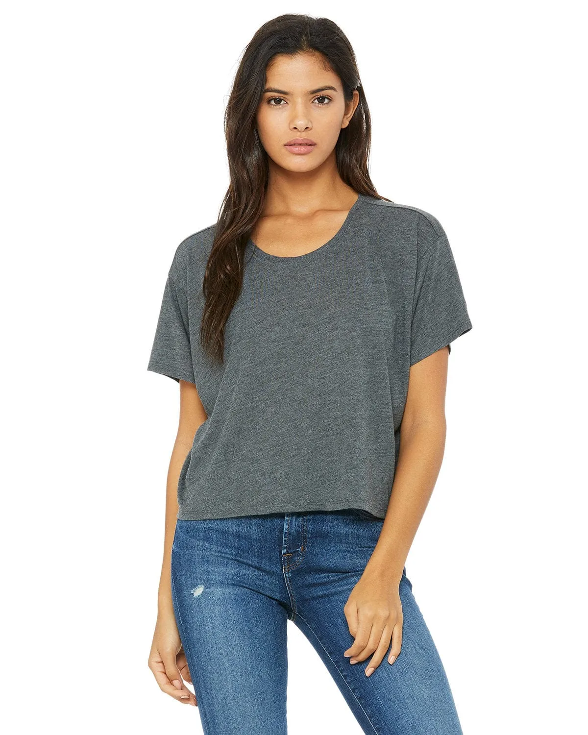 Bella Canvas Ladies Boxy T-Shirt | Drk Grey Heather