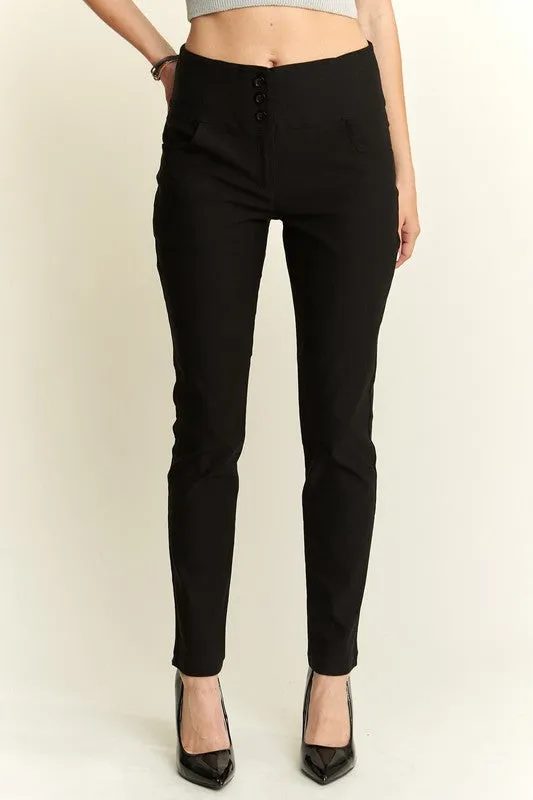 Black High Waist Skinny Pants