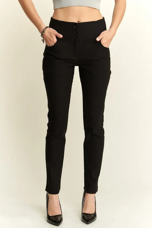 Black High Waist Skinny Pants