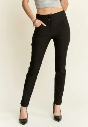 Black High Waist Skinny Pants