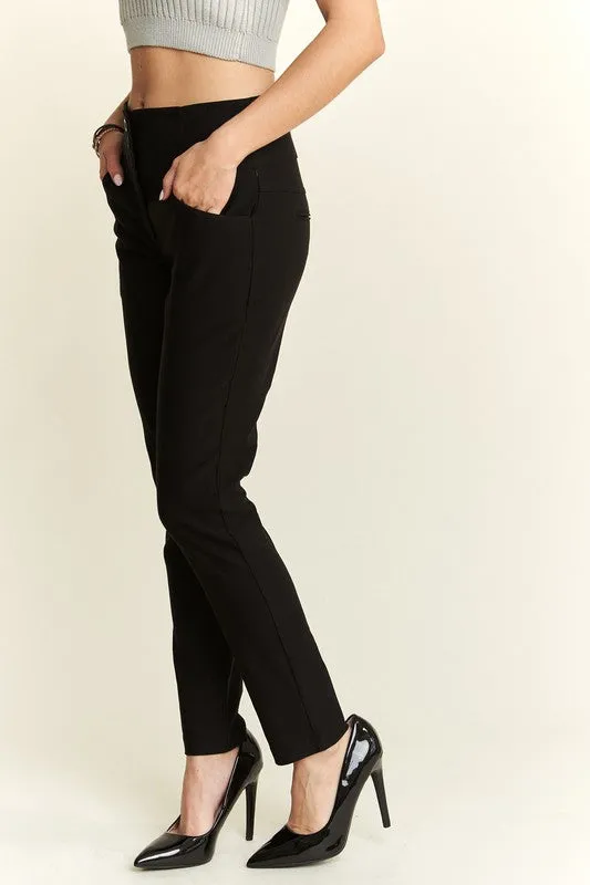 Black High Waist Skinny Pants