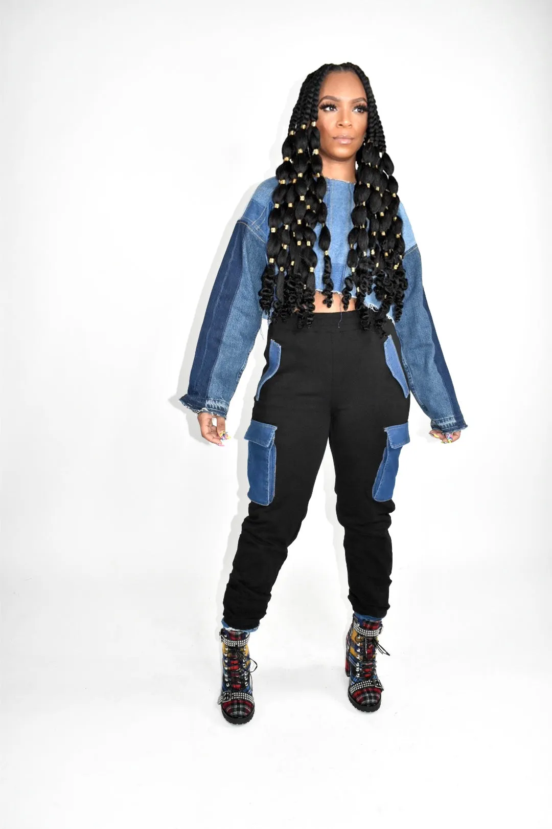 Blaze Denim Pocket Jogger Pants