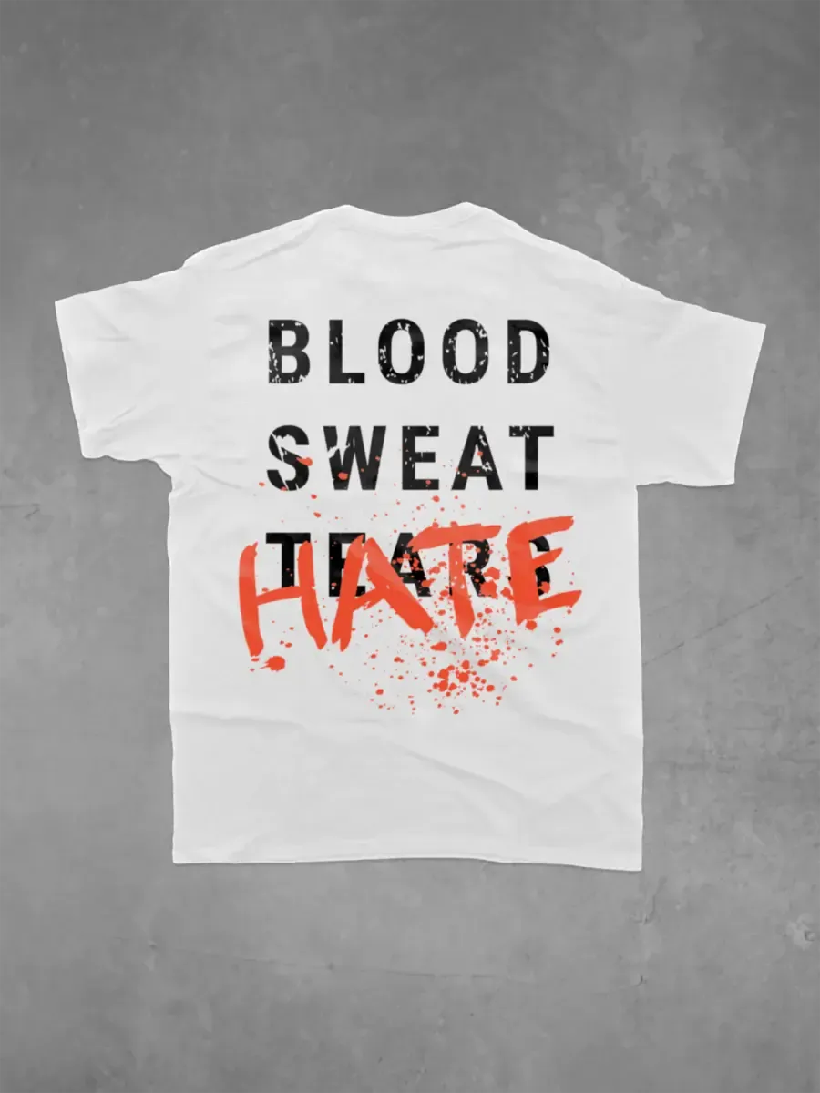 Blood sweat tears hate  Print Men's T-shirt