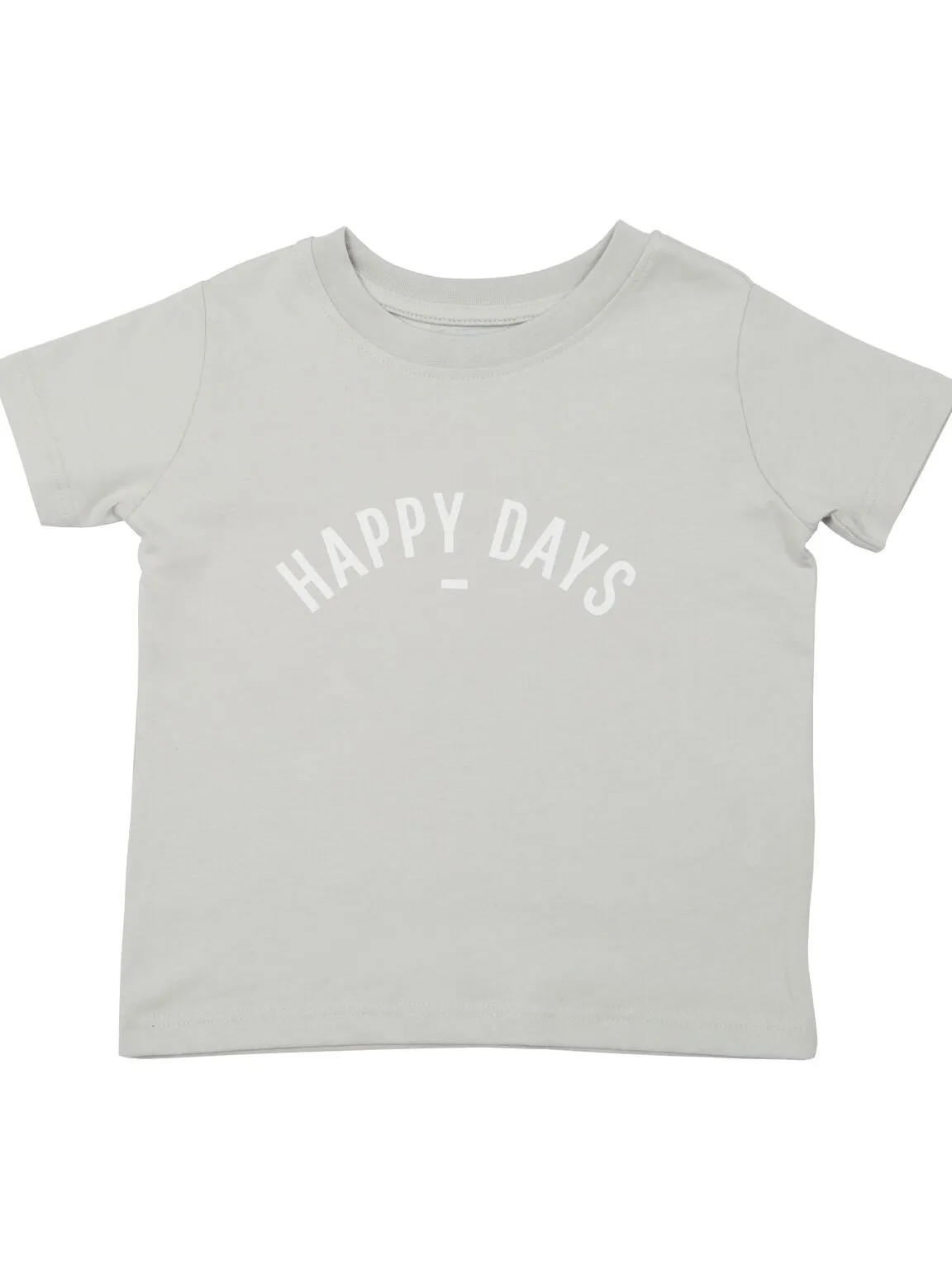Bob & Blossom Pale Grey Happy Days T-Shirt