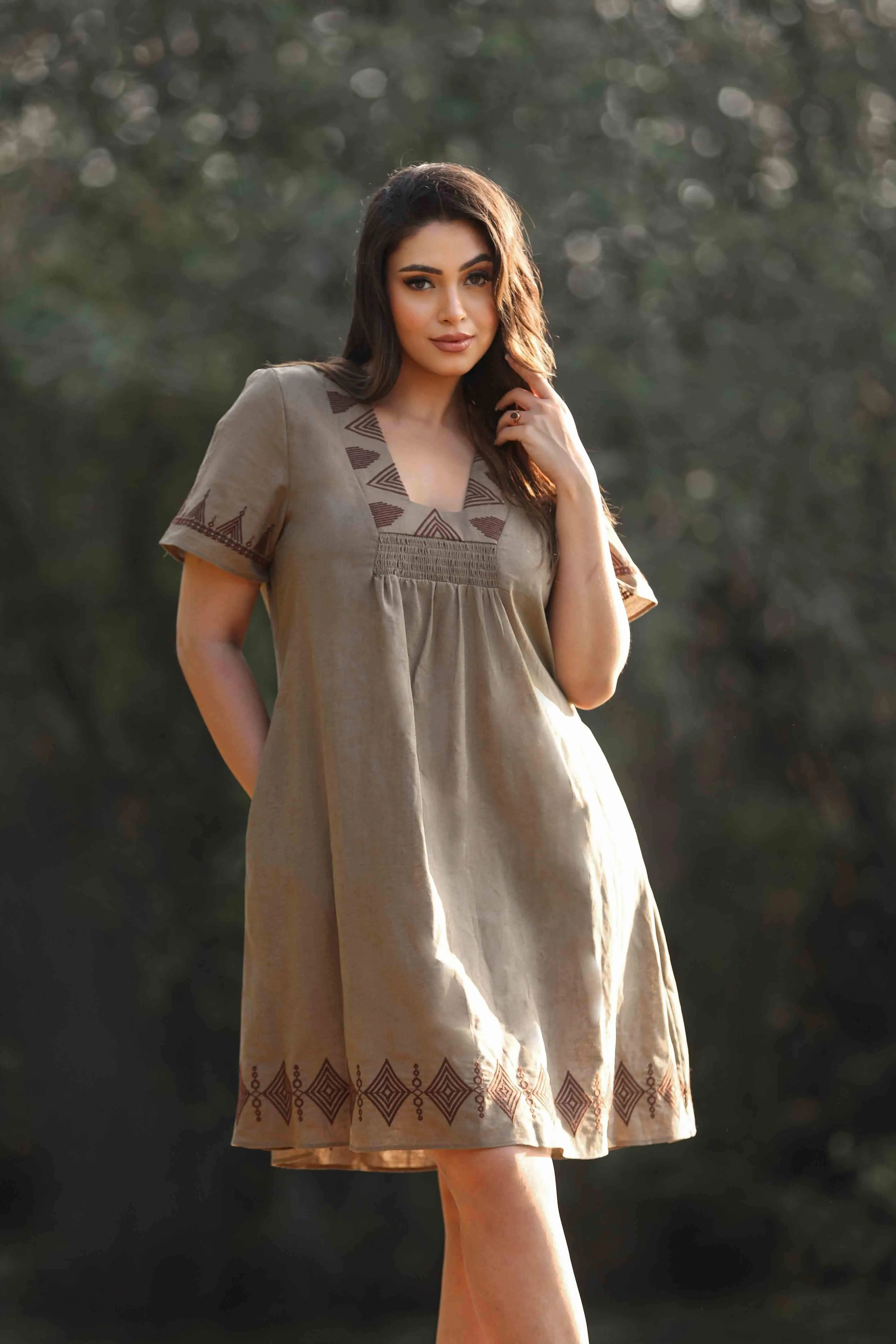 Boheme Solstice Linen Dress