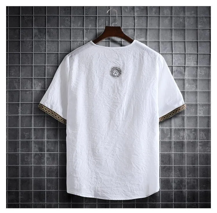 Boho Loose Short Sleeve Shirt