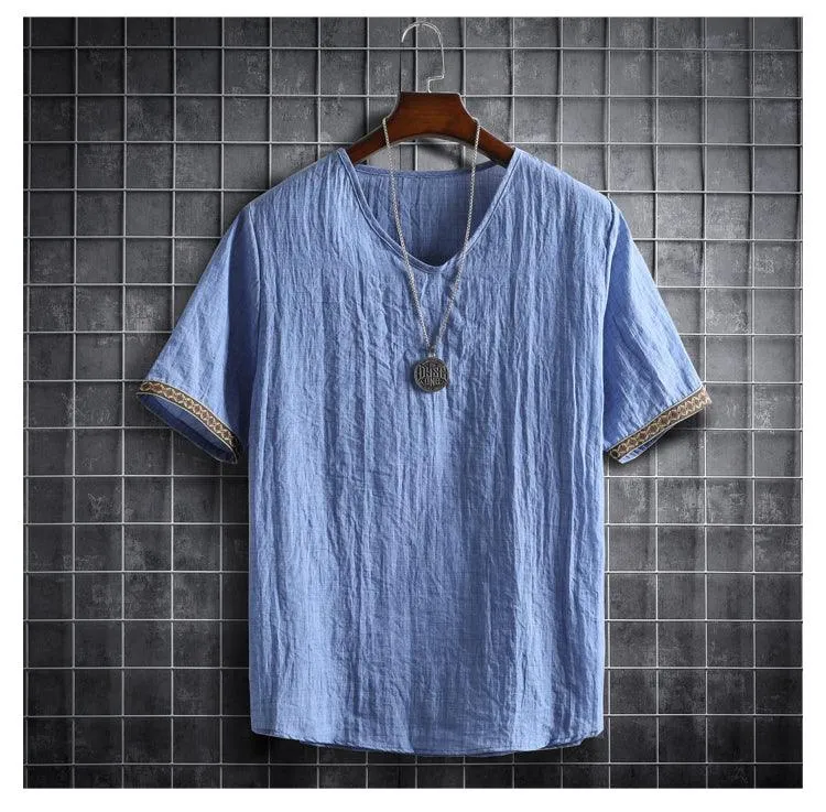 Boho Loose Short Sleeve Shirt