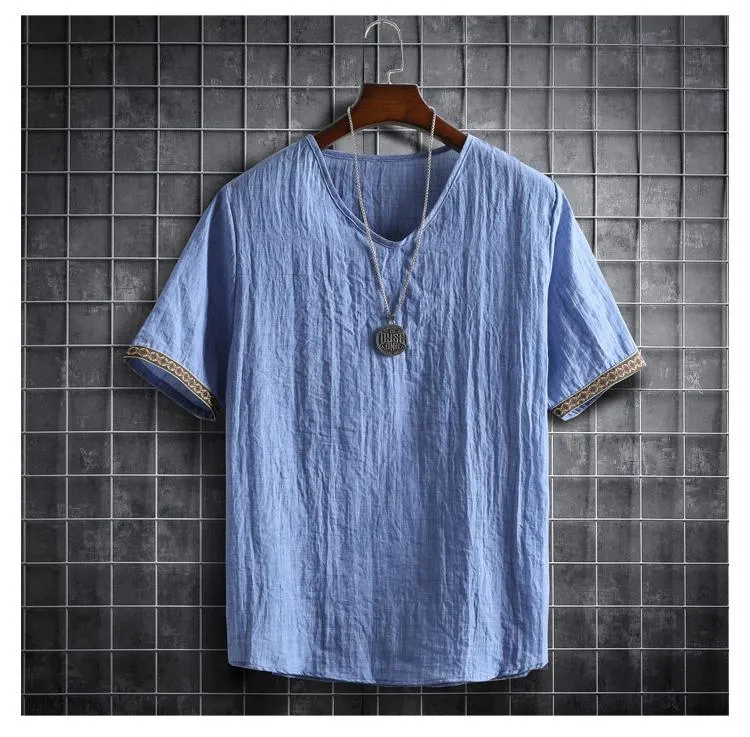 Boho Loose Short Sleeve Shirt